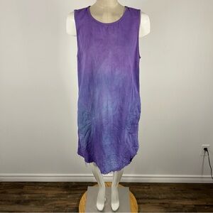💕Bella Dahl Purple Ombre Sleeveless Dress M